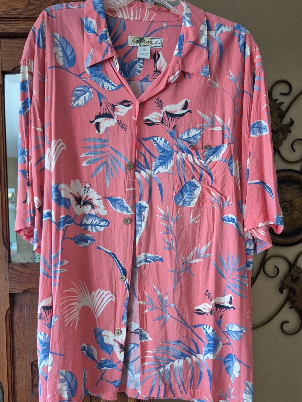 Joe Marlin Coral Hawaiian Shirt